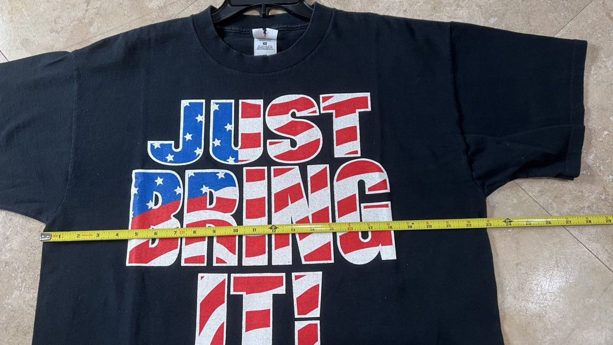 Vintage × WWE × WWF The Rock Just Bring It! TShirt Size XL Fruit of the Loom Tag Size US XL / EU 56 / 4 - 5 Thumbnail
