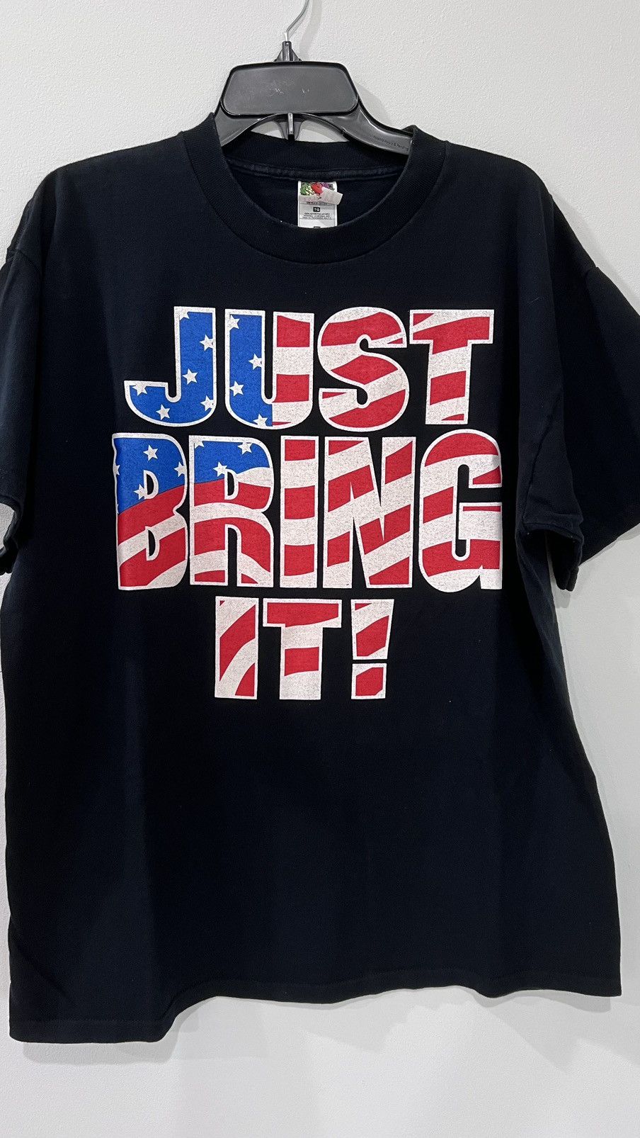 Vintage × WWE × WWF The Rock Just Bring It! TShirt Size XL Fruit of the Loom Tag Size US XL / EU 56 / 4 - 1 Thumbnail