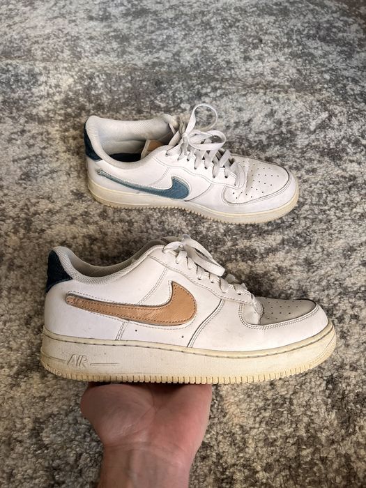 Tan air force 1 hotsell swoosh pack