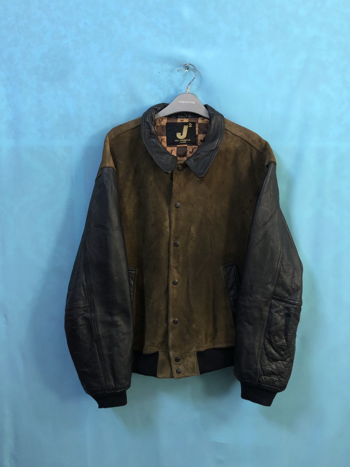 Genuine Leather mr junko letterman reversible #A4 Size US L / EU 52-54 / 3 - 2 Thumbnail
