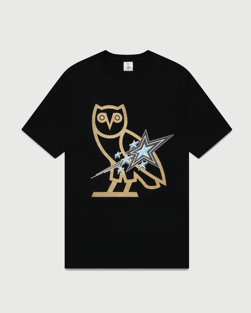 Drake OVO® x SSS OG OWL SCARBOROUGH SHOOTING STARS T-SHIRT Tee Size US M / EU 48-50 / 2 - 8 Thumbnail