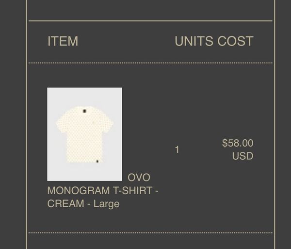 ovo monogram t shirt