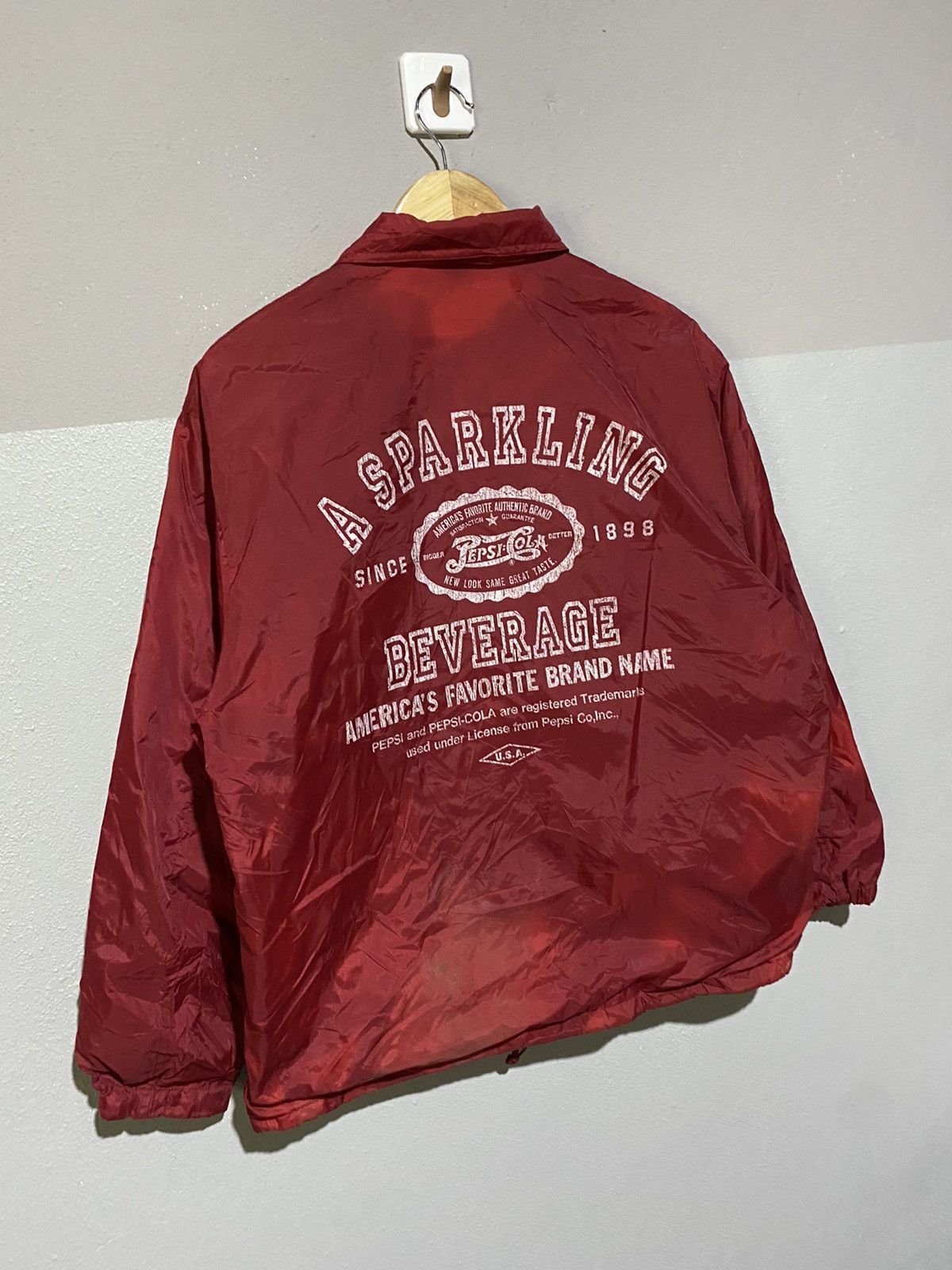 Coca Cola × Pepsi × Vintage 🔥SALE🔥VINTAGE PEPSI COLA NYLON COACH JACKET Size US M / EU 48-50 / 2 - 3 Thumbnail