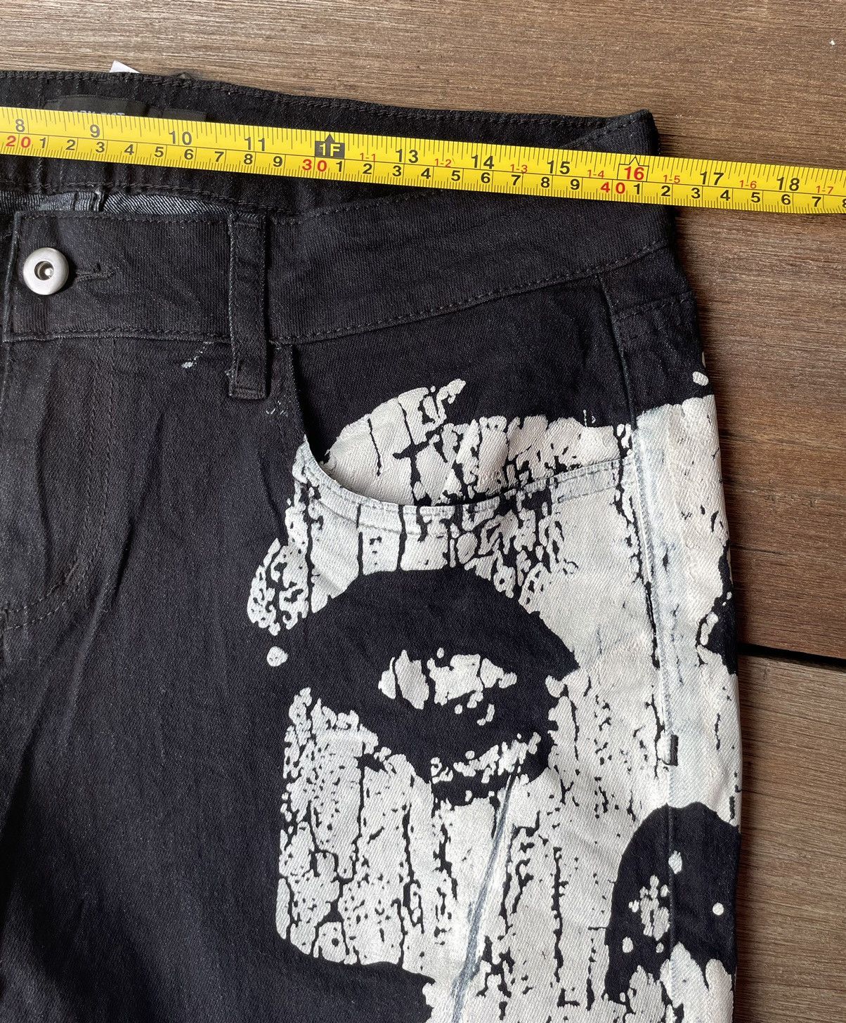 Iron Fist × Misfits × Vintage Misfits Overprint Blue Black Jeans Size US 32 / EU 48 - 8 Thumbnail