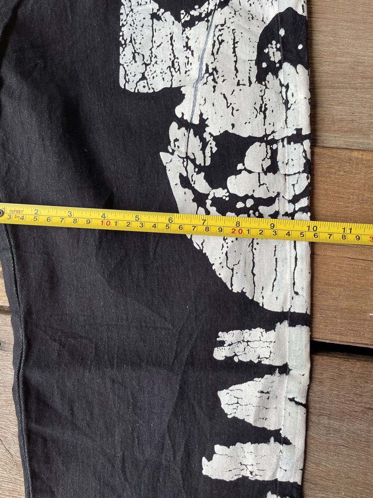 Iron Fist × Misfits × Vintage Misfits Overprint Blue Black Jeans Size US 32 / EU 48 - 11 Thumbnail