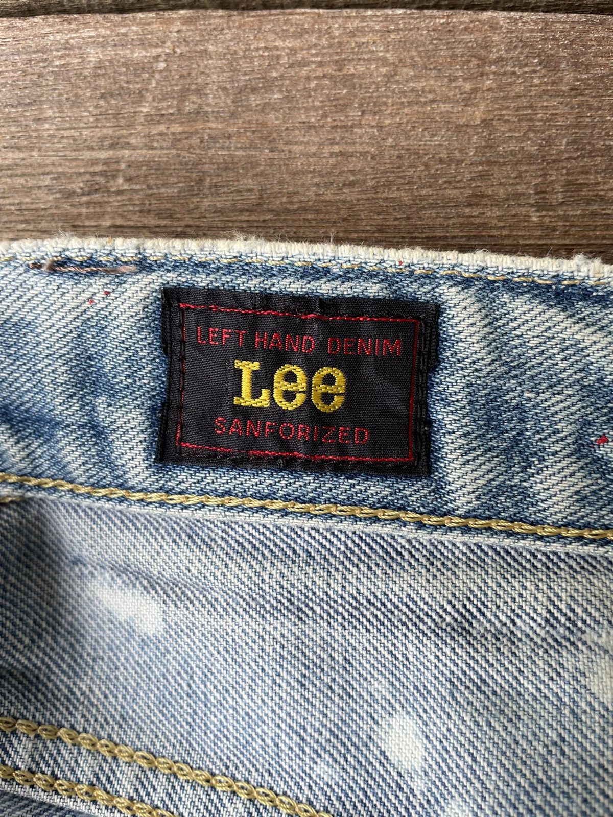 Lee Vintage Lee Custom Paint Distressed Denim Light Blue Size US 30 / EU 46 - 5 Thumbnail