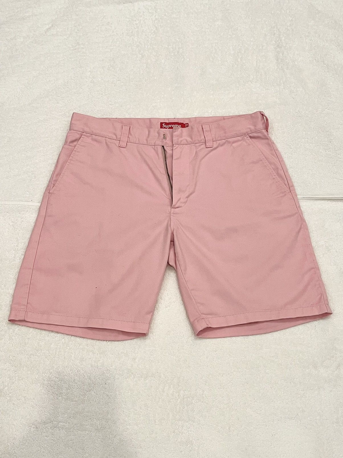 Supreme Supreme Work Shorts Pink S/S 15' | Grailed