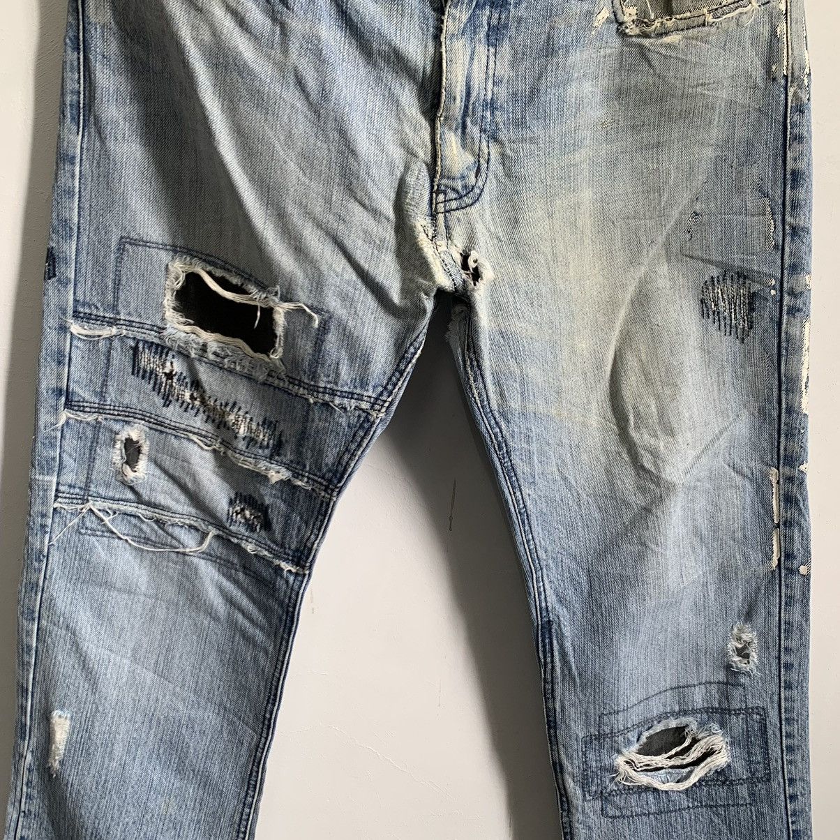 Japanese Brand Rupert Japan Distressed Denim Jeans Mix7 Size US 34 / EU 50 - 4 Thumbnail