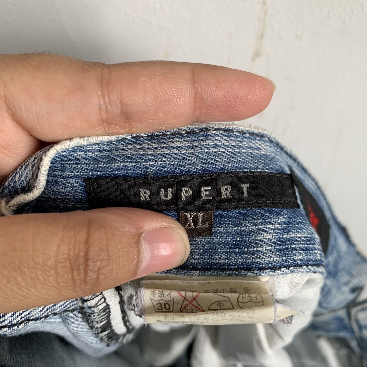 Japanese Brand Rupert Japan Distressed Denim Jeans Mix7 Size US 34 / EU 50 - 15 Thumbnail