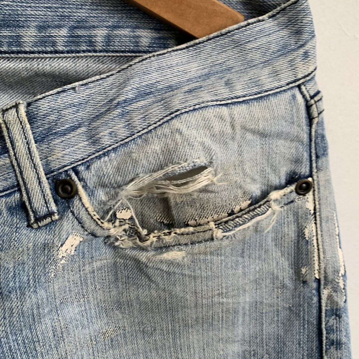 Japanese Brand Rupert Japan Distressed Denim Jeans Mix7 Size US 34 / EU 50 - 6 Thumbnail
