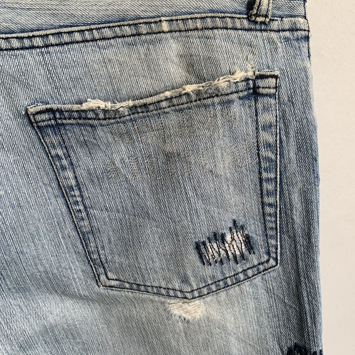Japanese Brand Rupert Japan Distressed Denim Jeans Mix7 Size US 34 / EU 50 - 11 Thumbnail