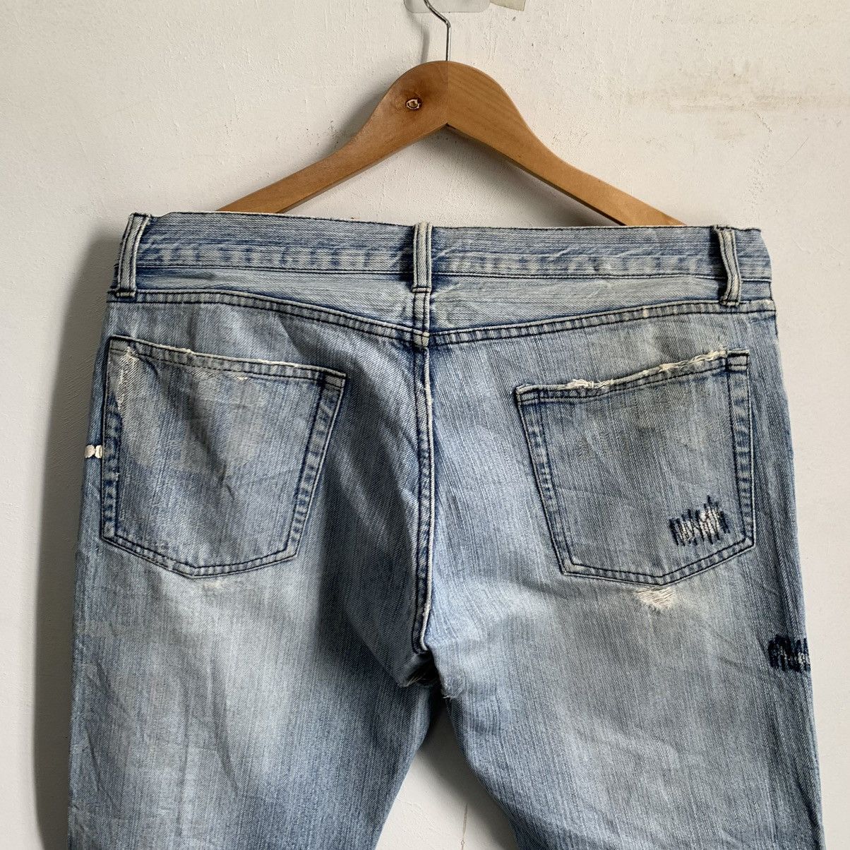Japanese Brand Rupert Japan Distressed Denim Jeans Mix7 Size US 34 / EU 50 - 10 Thumbnail