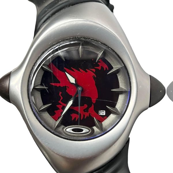 Vintage Oakley Crush Red Skull Watch ss01 | Grailed