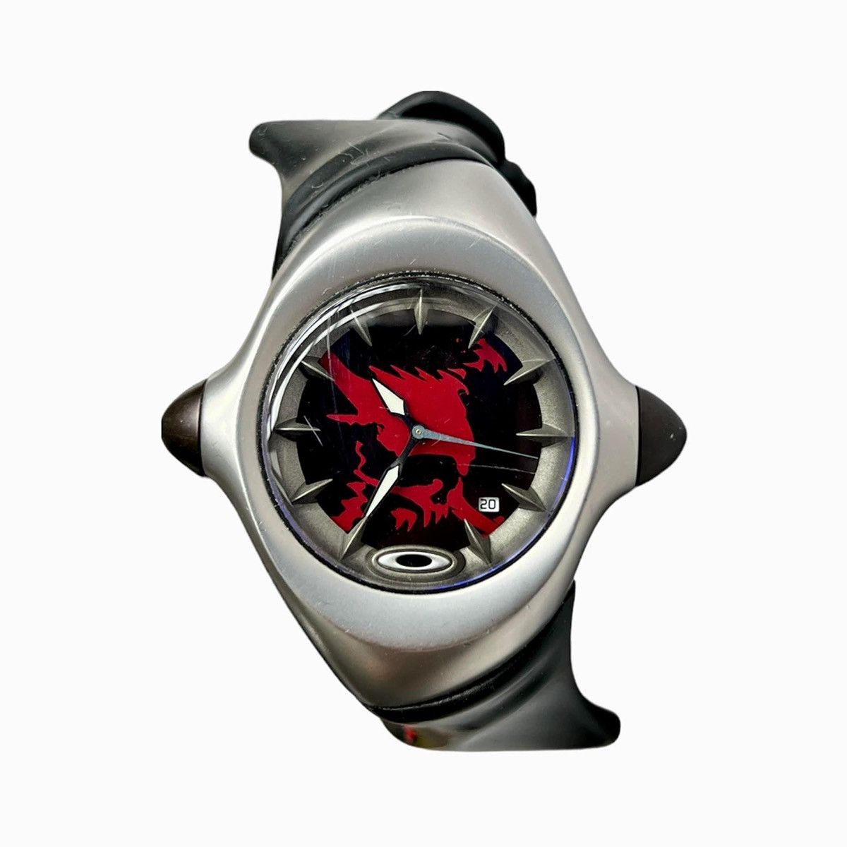 Vintage Oakley Crush Red Skull Watch ss01 | Grailed