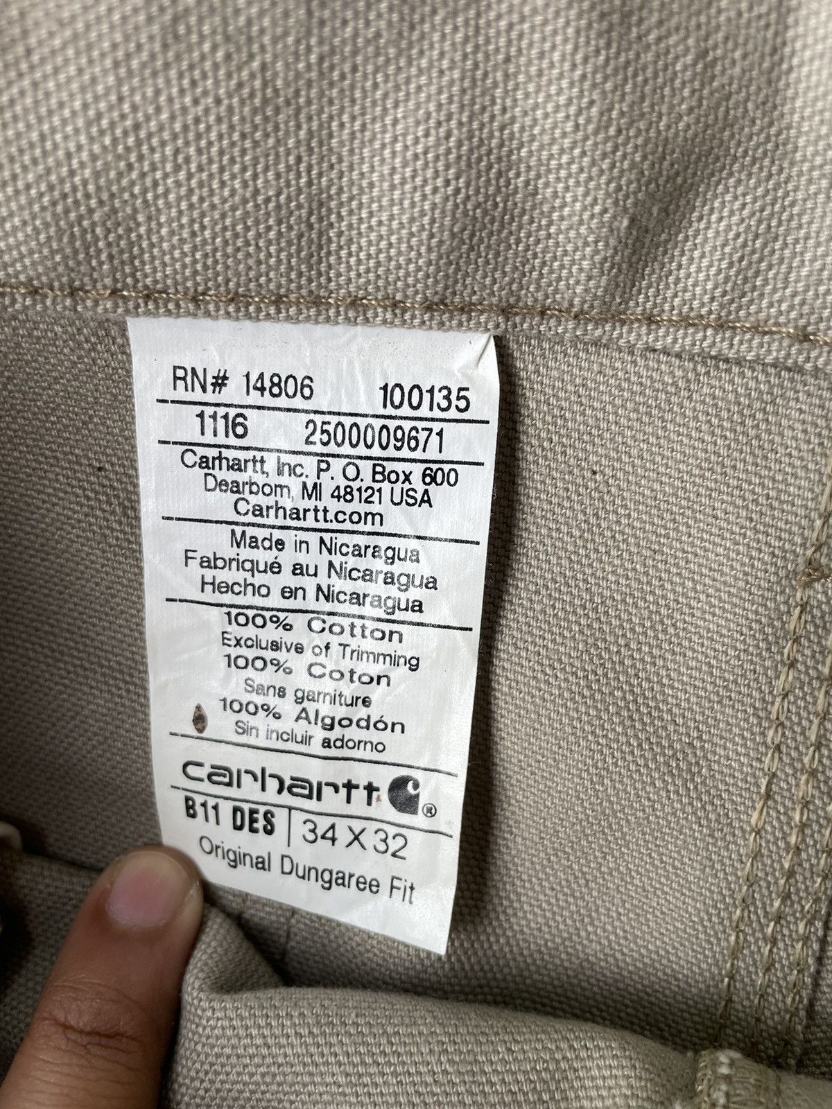Carhartt Carhartt Rigs Carpenter Workwear Pants Size US 34 / EU 50 - 5 Thumbnail