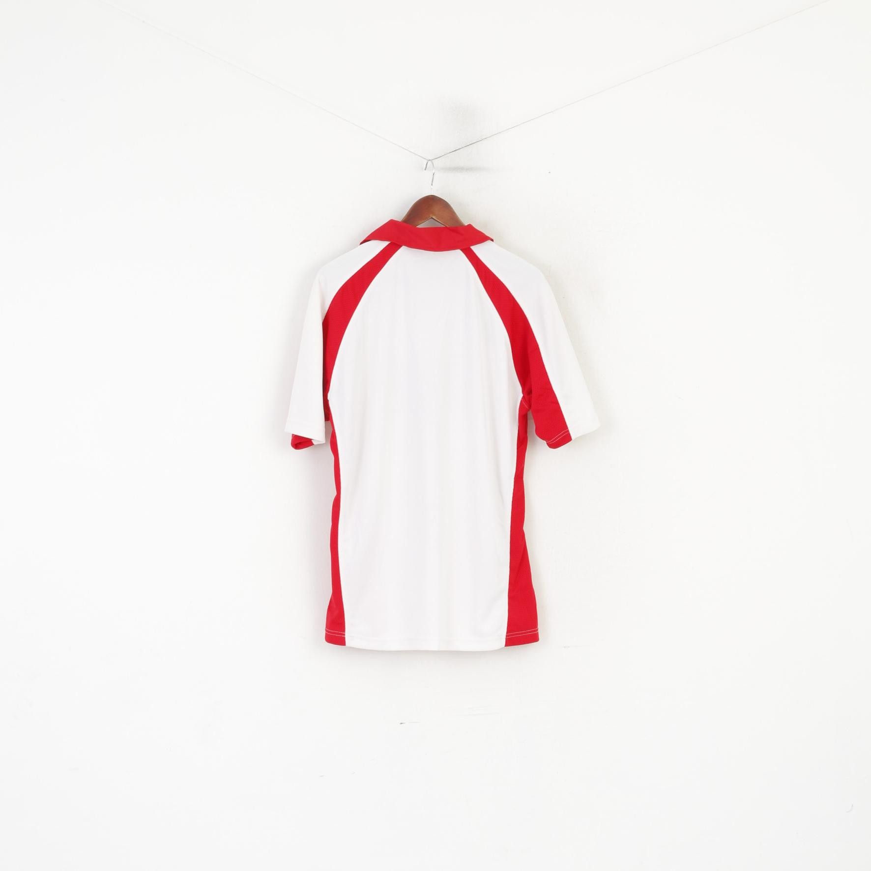Vintage Kooga Men L Polo Shirt White Red England Rugby 3764 Size US L / EU 52-54 / 3 - 5 Thumbnail