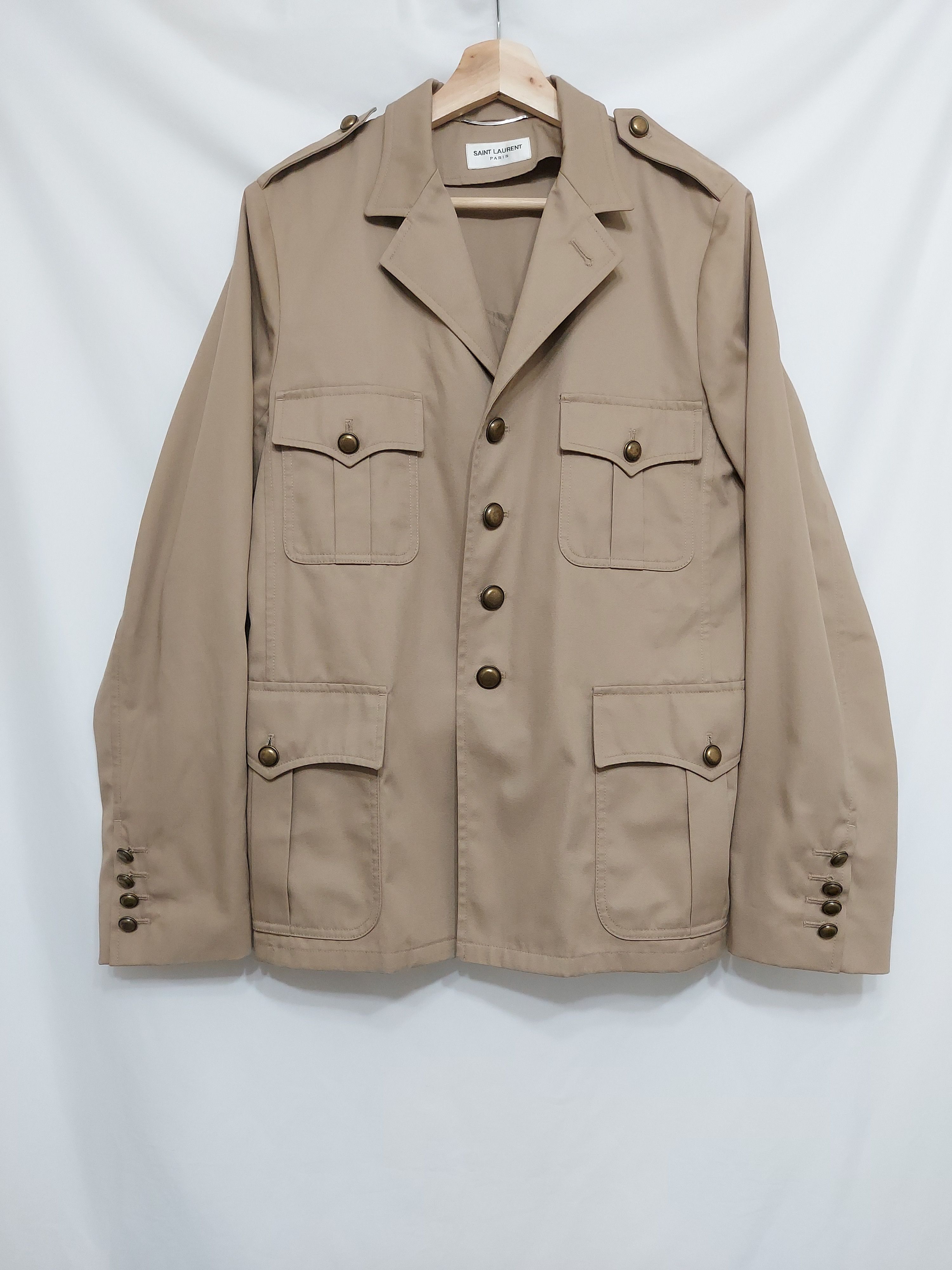 Saint Laurent Paris SS15 Runway Safari Military Coat Jacket | Grailed