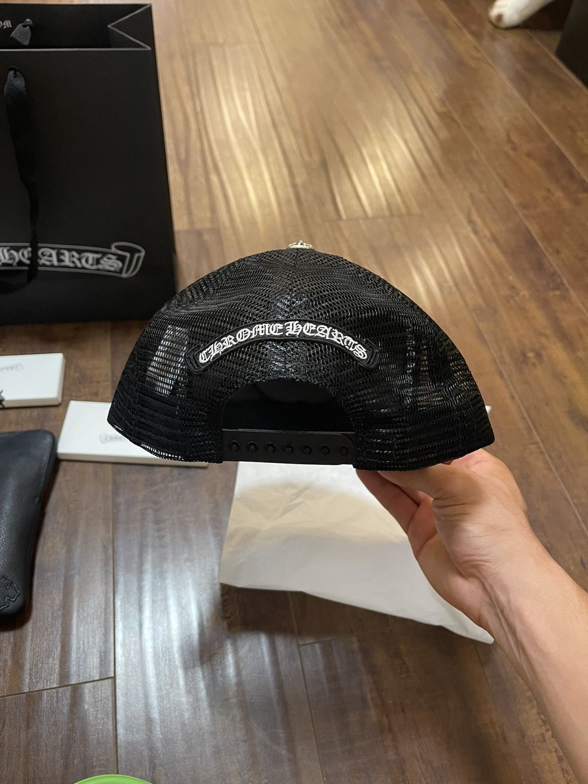 Chrome Hearts Chrome Hearts Matty Boy leather chomper hat Size ONE SIZE - 4 Thumbnail