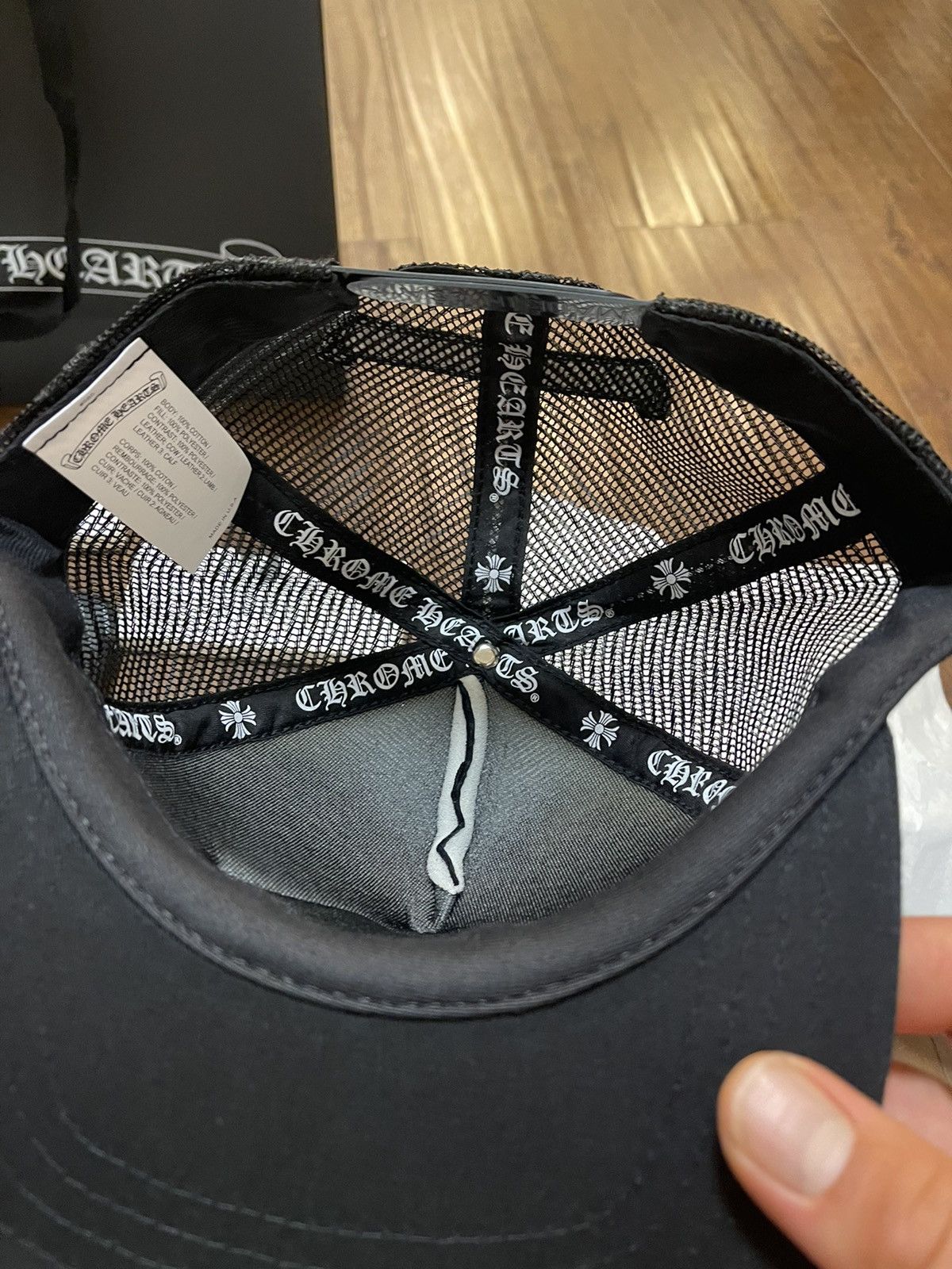 Chrome Hearts Chrome Hearts Matty Boy leather chomper hat Size ONE SIZE - 7 Thumbnail