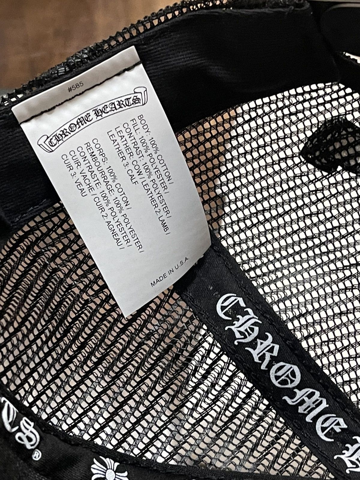 Chrome Hearts Chrome Hearts Matty Boy leather chomper hat Size ONE SIZE - 8 Thumbnail