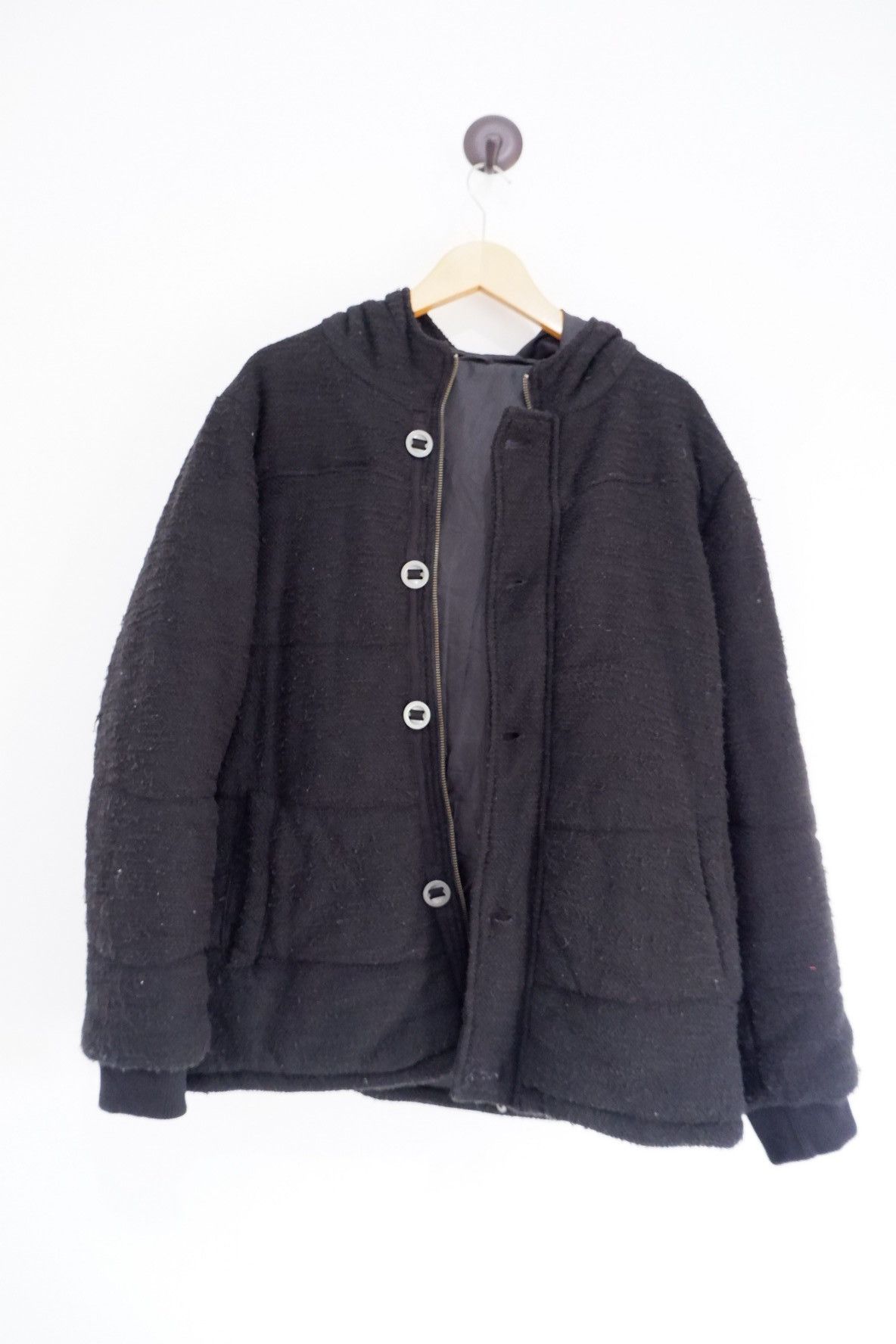 Japanese Brand × semanticdesign Vintage Semantic Design Wool Puffer Jacket Size US L / EU 52-54 / 3 - 2 Thumbnail