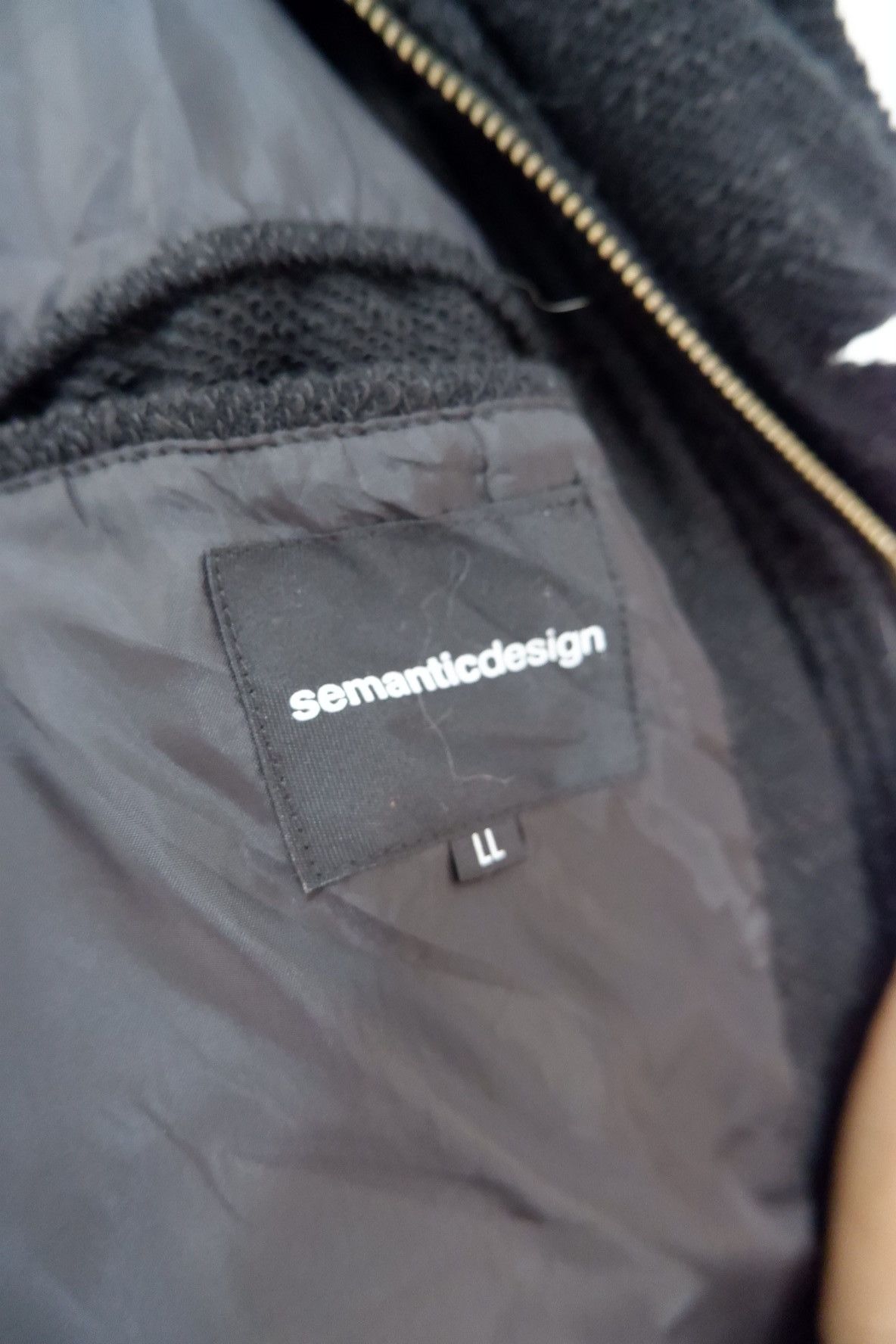 Japanese Brand × semanticdesign Vintage Semantic Design Wool Puffer Jacket Size US L / EU 52-54 / 3 - 8 Thumbnail