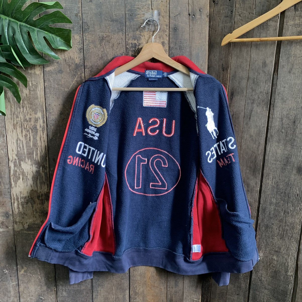 Polo Ralph Lauren × Vintage Vintage Polo Ralph Lauren US Racing Team Jacket Size US S / EU 44-46 / 1 - 10 Thumbnail
