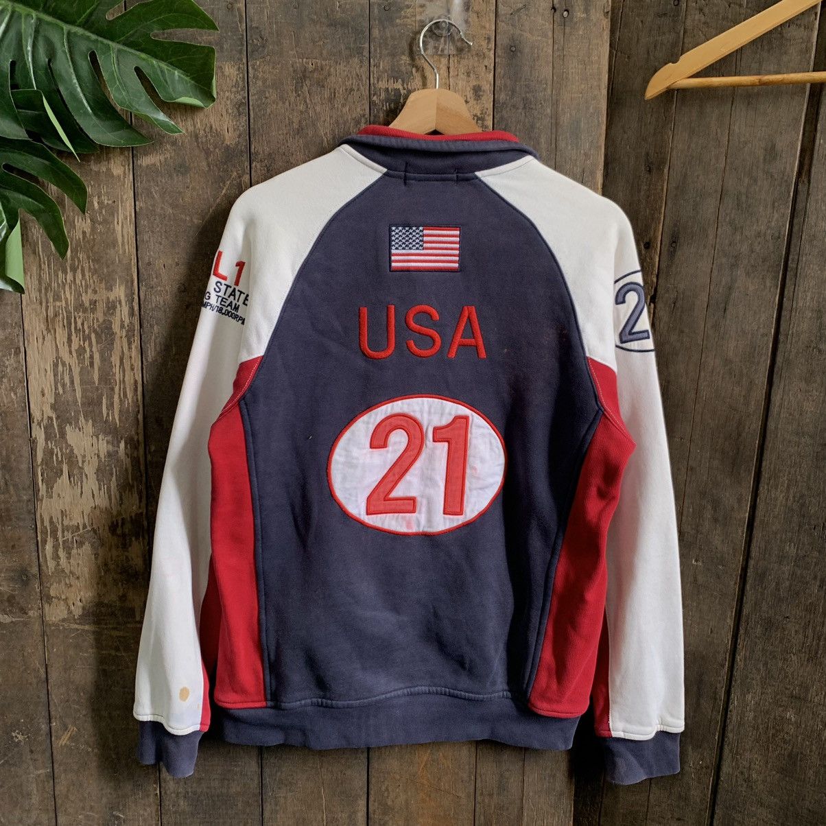 Polo Ralph Lauren × Vintage Vintage Polo Ralph Lauren US Racing Team Jacket Size US S / EU 44-46 / 1 - 11 Thumbnail
