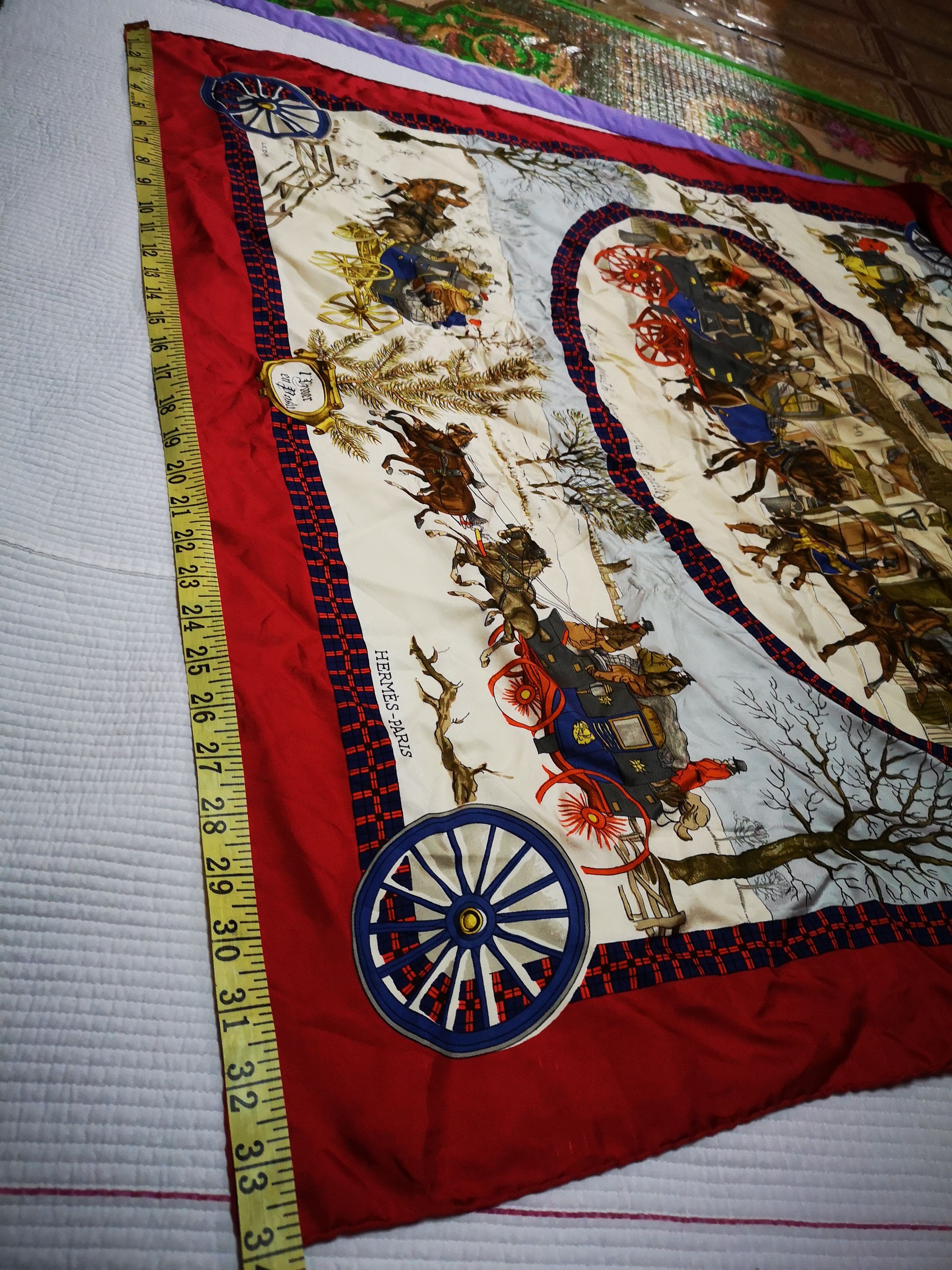 Hermes Vintage Hermès silk scarf The Bull & Mouth Size ONE SIZE - 8 Thumbnail