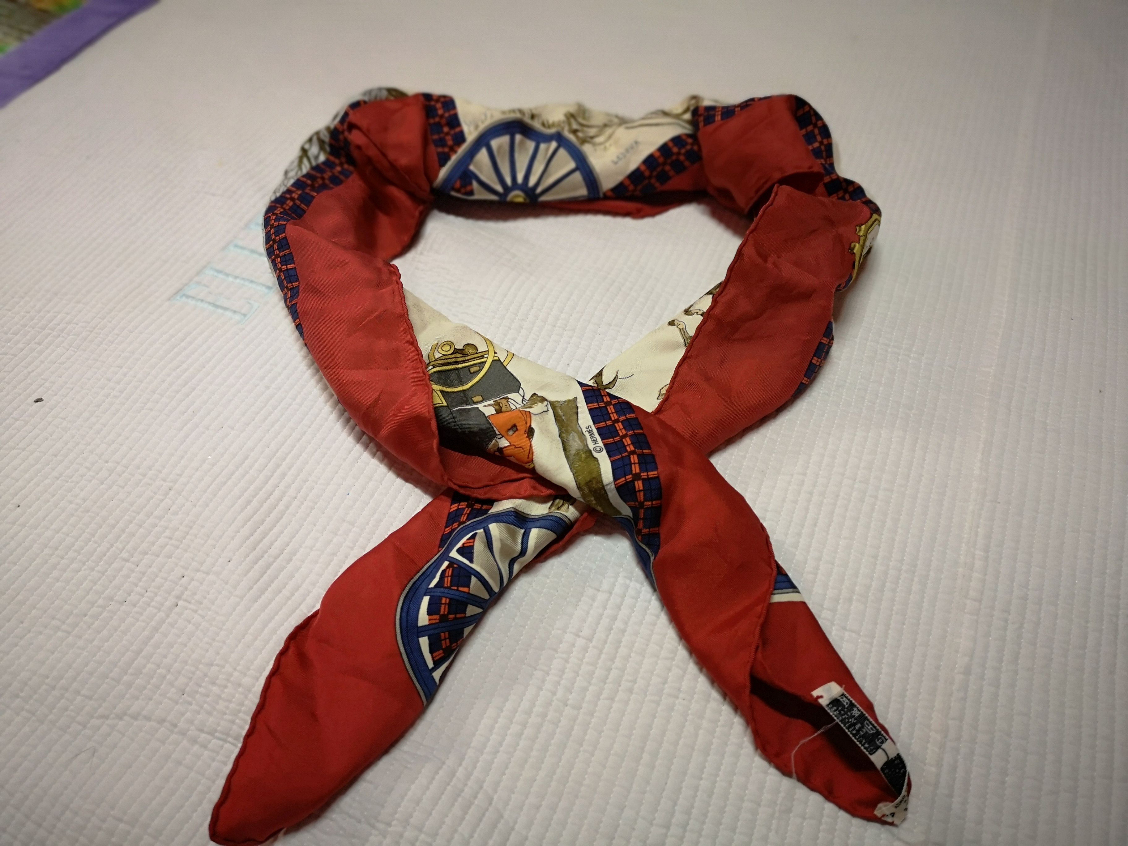 Hermes Vintage Hermès silk scarf The Bull & Mouth Size ONE SIZE - 10 Thumbnail