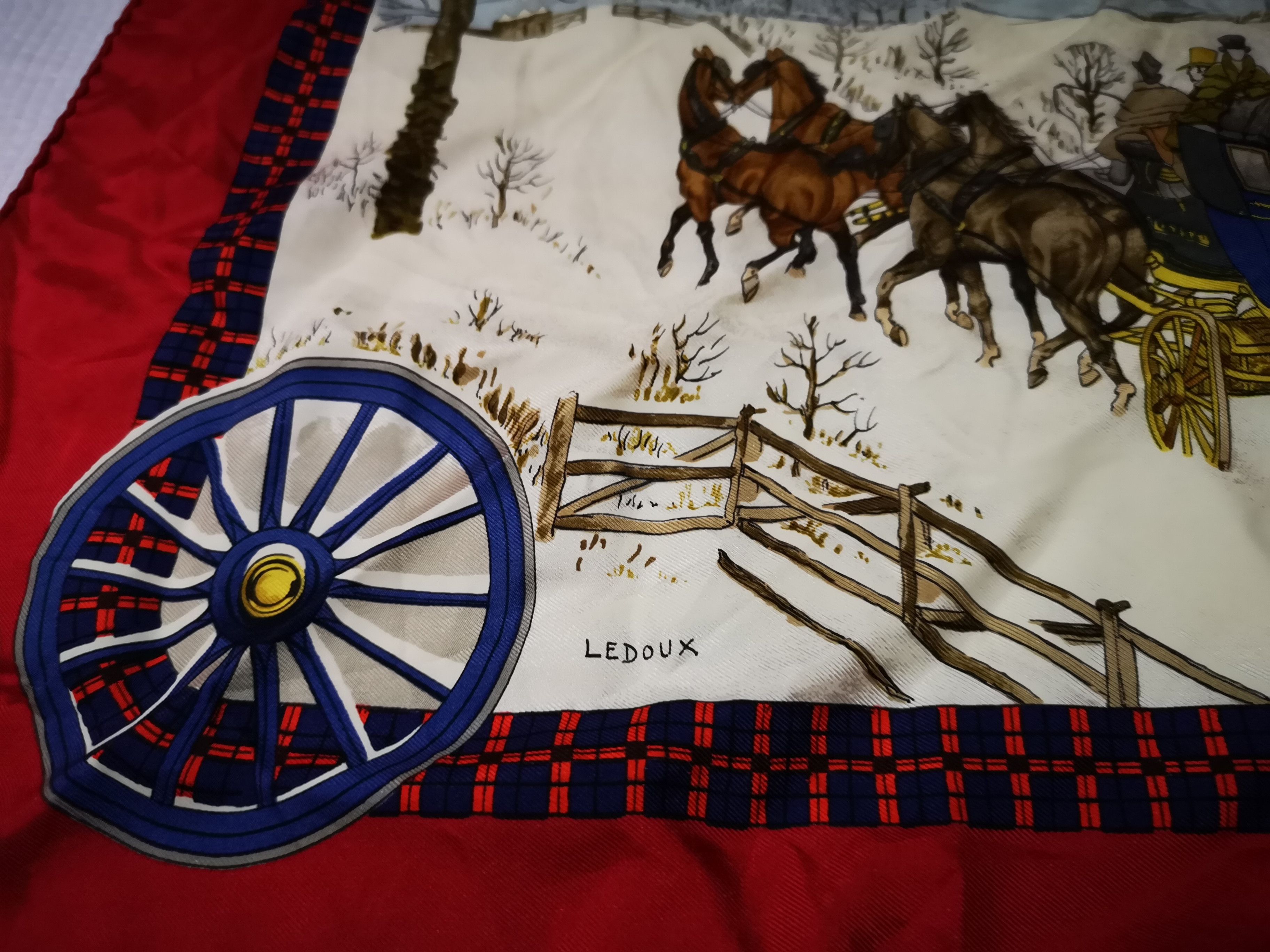 Hermes Vintage Hermès silk scarf The Bull & Mouth Size ONE SIZE - 3 Thumbnail