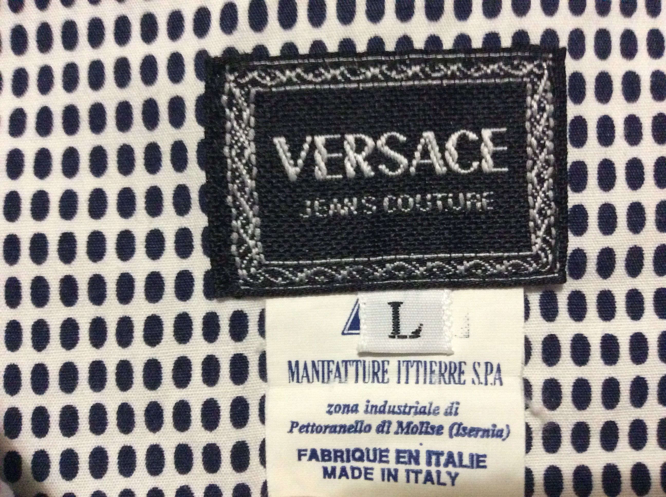 Versace × Vintage Versace vintage long sleeve shirt Size US L / EU 52-54 / 3 - 5 Thumbnail