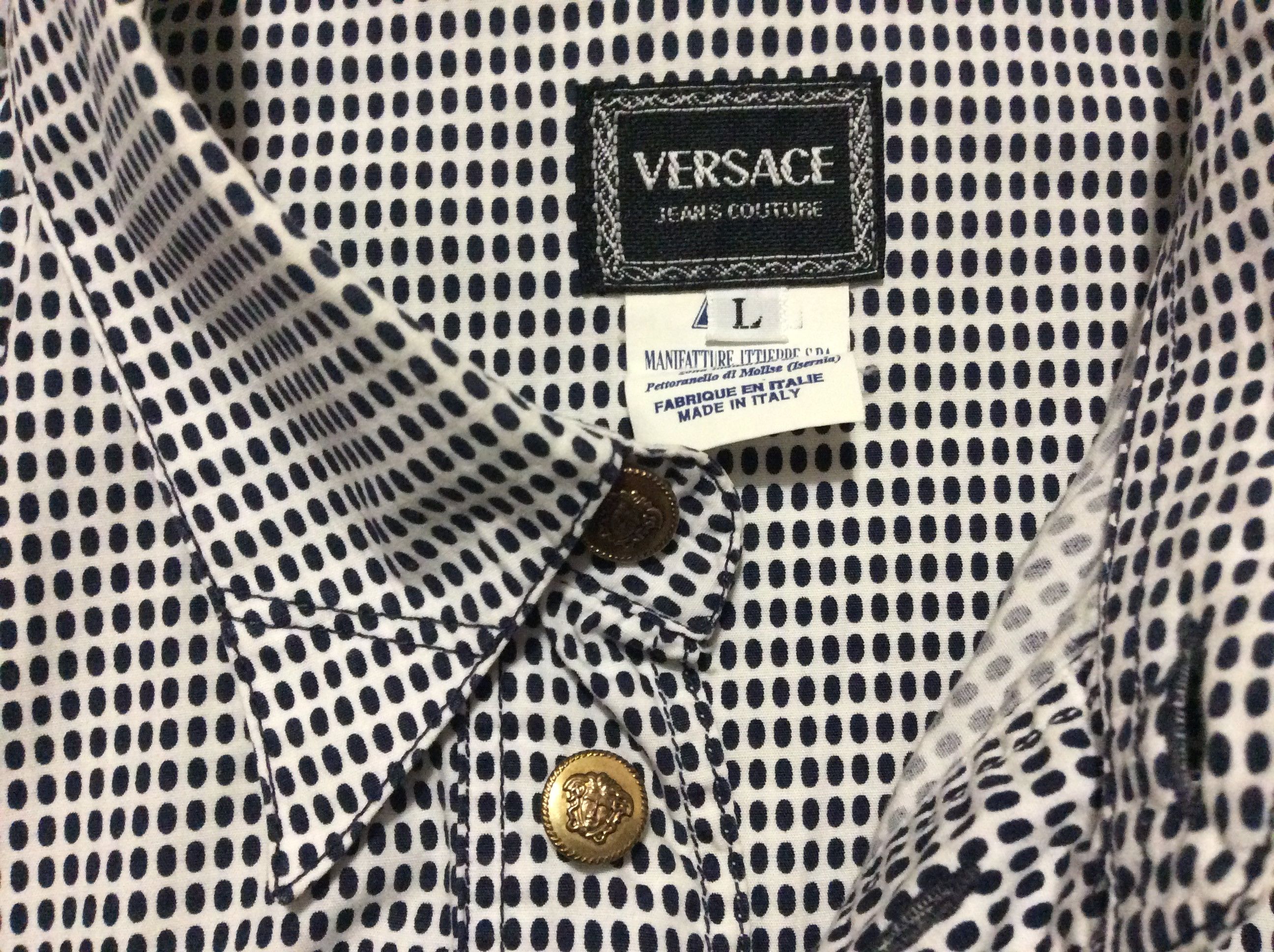 Versace × Vintage Versace vintage long sleeve shirt Size US L / EU 52-54 / 3 - 4 Thumbnail