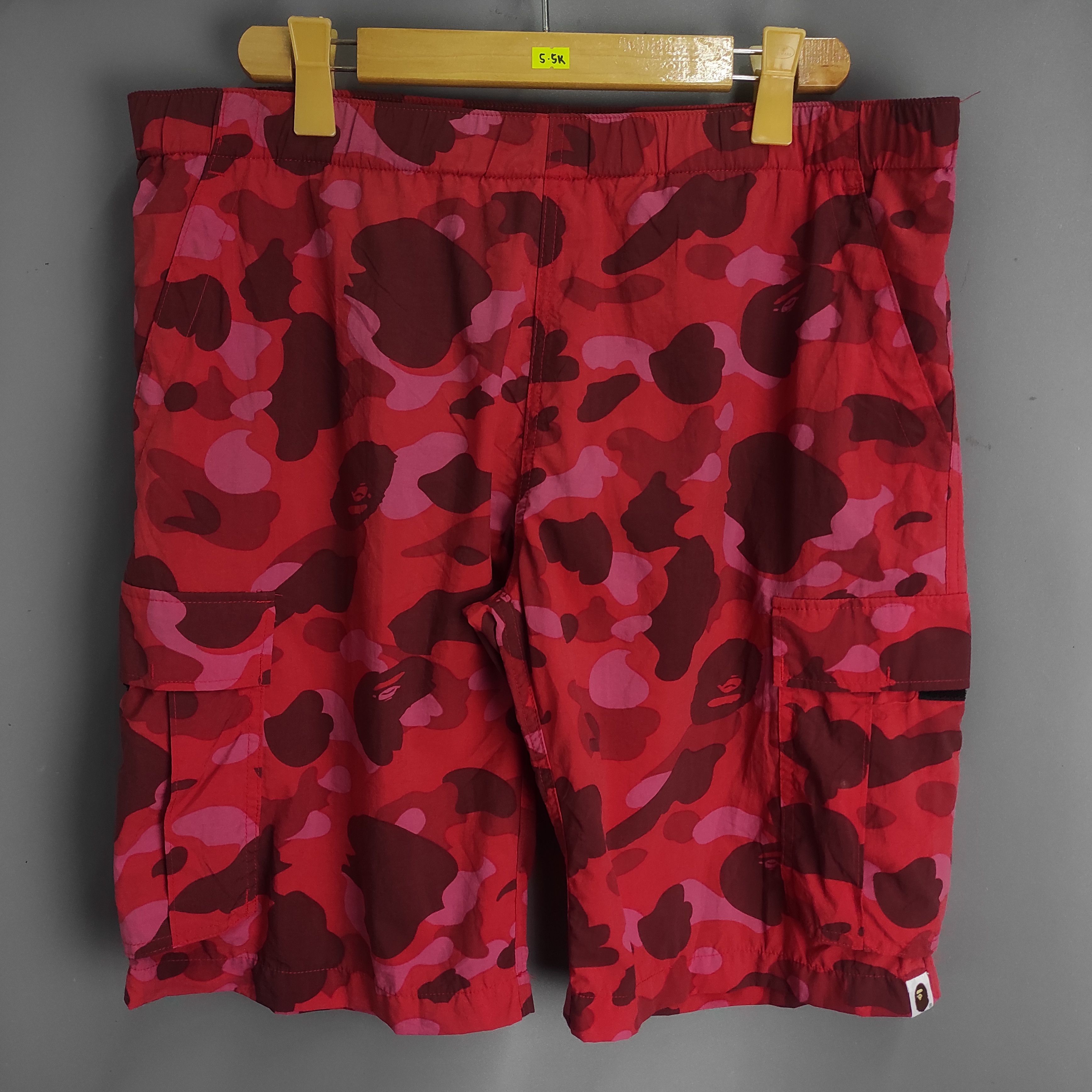 Bape shorts red and camo deals