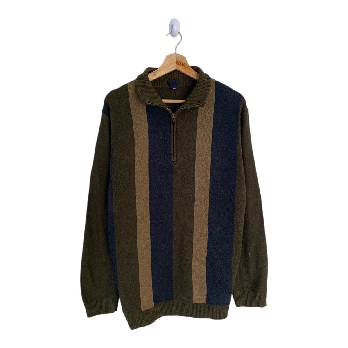 Gap RARE🔥VINTAGE GAP COLOURWAY STRIPE WOOL SWEATER KANYE STYLE Size US M / EU 48-50 / 2 - 2 Thumbnail