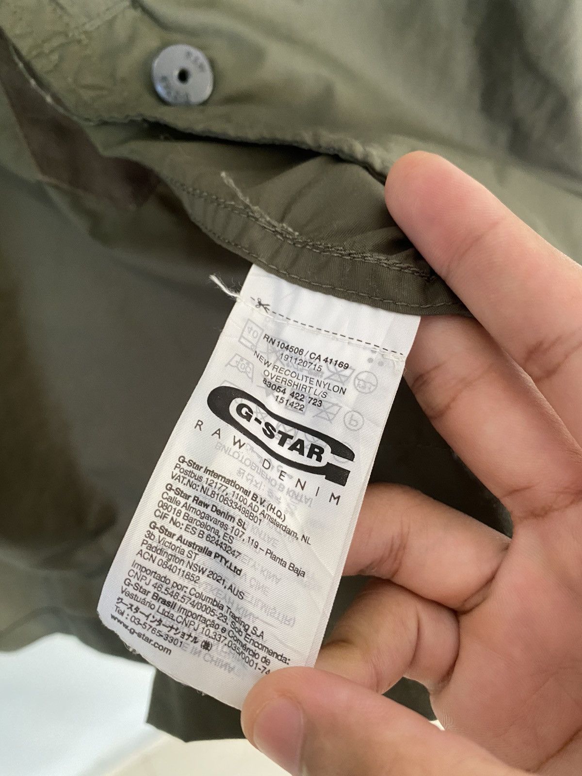 General Research OG🔥G STAR RAW OLIVE GREEN NYLON ZIPPER JACKET RARE Size US S / EU 44-46 / 1 - 12 Thumbnail