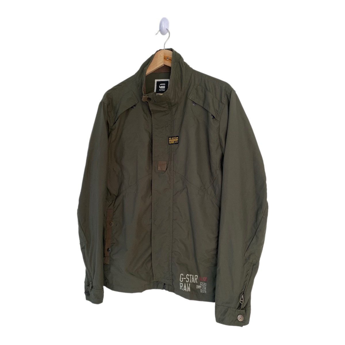 General Research OG🔥G STAR RAW OLIVE GREEN NYLON ZIPPER JACKET RARE Size US S / EU 44-46 / 1 - 5 Thumbnail