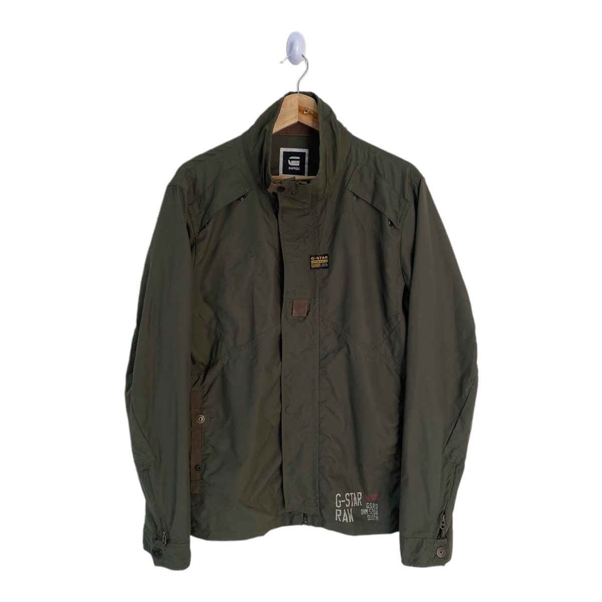 General Research OG🔥G STAR RAW OLIVE GREEN NYLON ZIPPER JACKET RARE Size US S / EU 44-46 / 1 - 1 Thumbnail