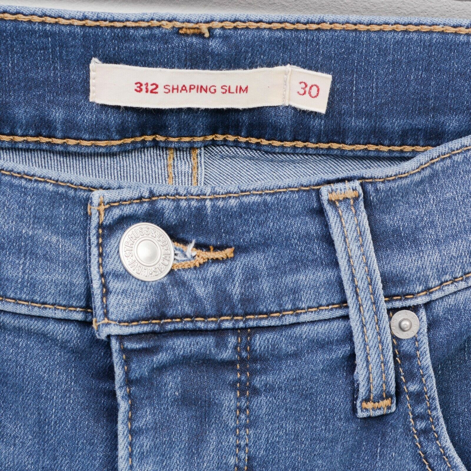 Levi's Big E Premium 312 Shaping Slim W30 L32 Jeans Trousers Pants Size 30" / US 8 / IT 44 - 4 Thumbnail