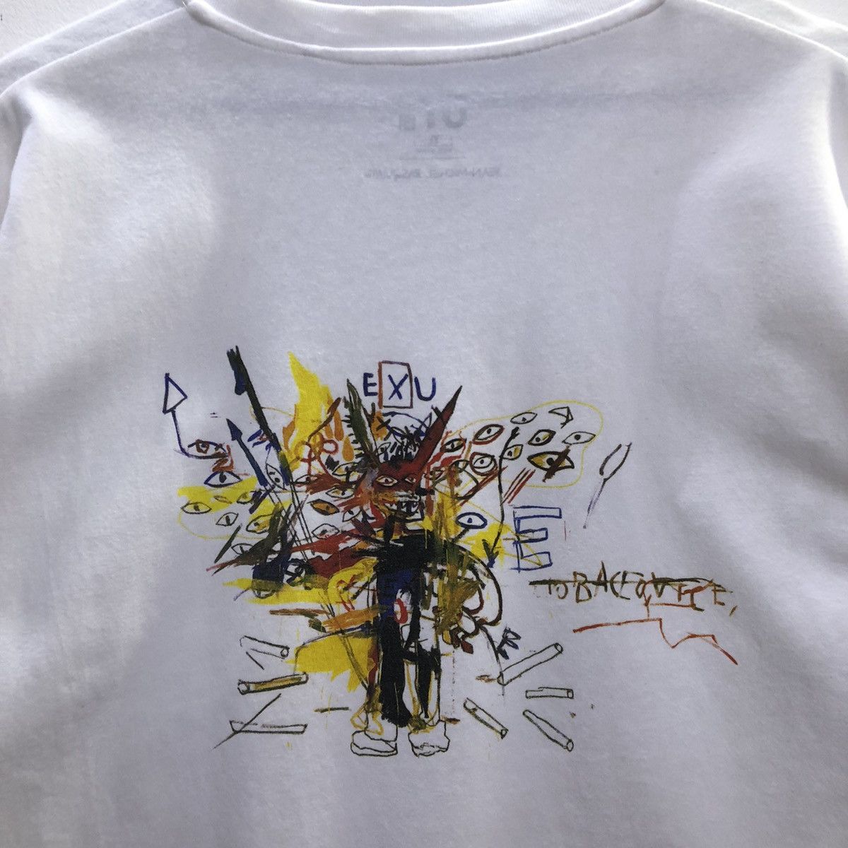 Jean-Michel Basquiat × Uniqlo Jean Mitchel Basquiat X Uniqlo Art Graphic Tshirt Size US XL / EU 56 / 4 - 3 Thumbnail