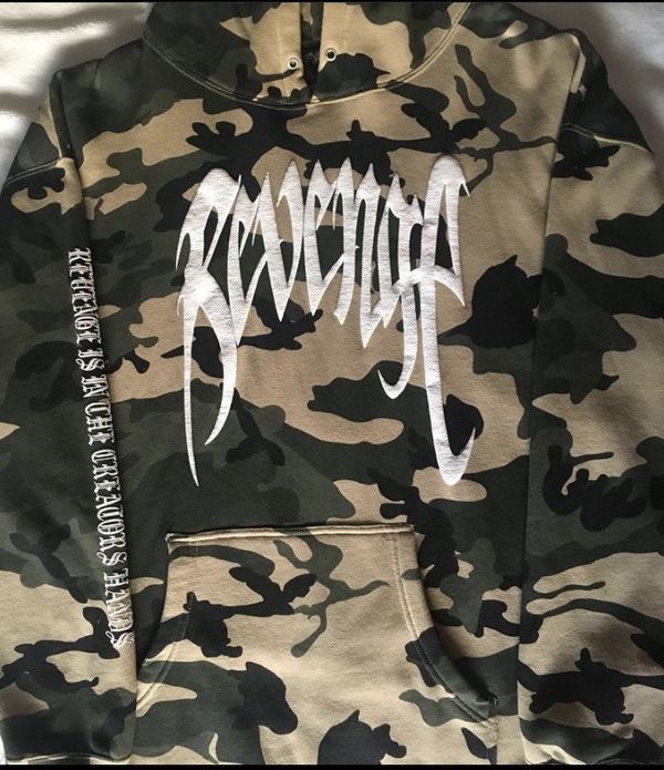 Revenge blue hot sale camo hoodie