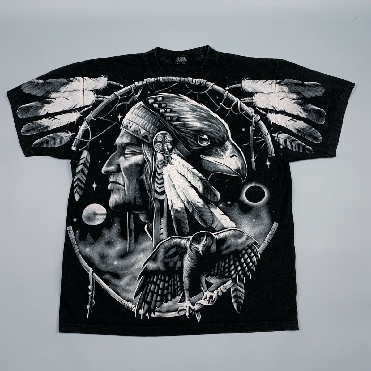 Liquid Blue Vintage Y2K ROCK EAGLE American Indians T-Shirt Size XL USA Size US XL / EU 56 / 4 - 1 Thumbnail