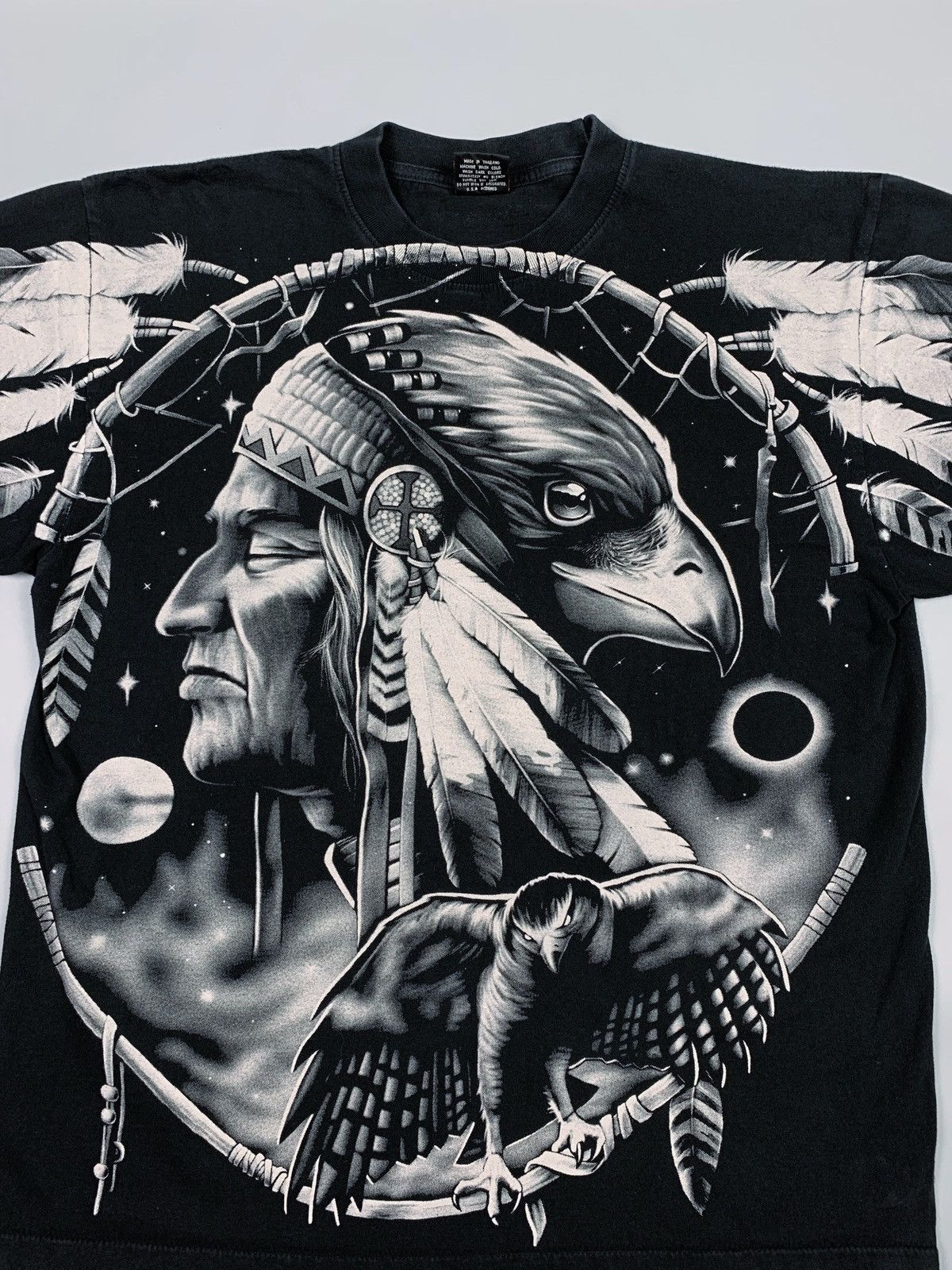 Liquid Blue Vintage Y2K ROCK EAGLE American Indians T-Shirt Size XL USA Size US XL / EU 56 / 4 - 4 Thumbnail