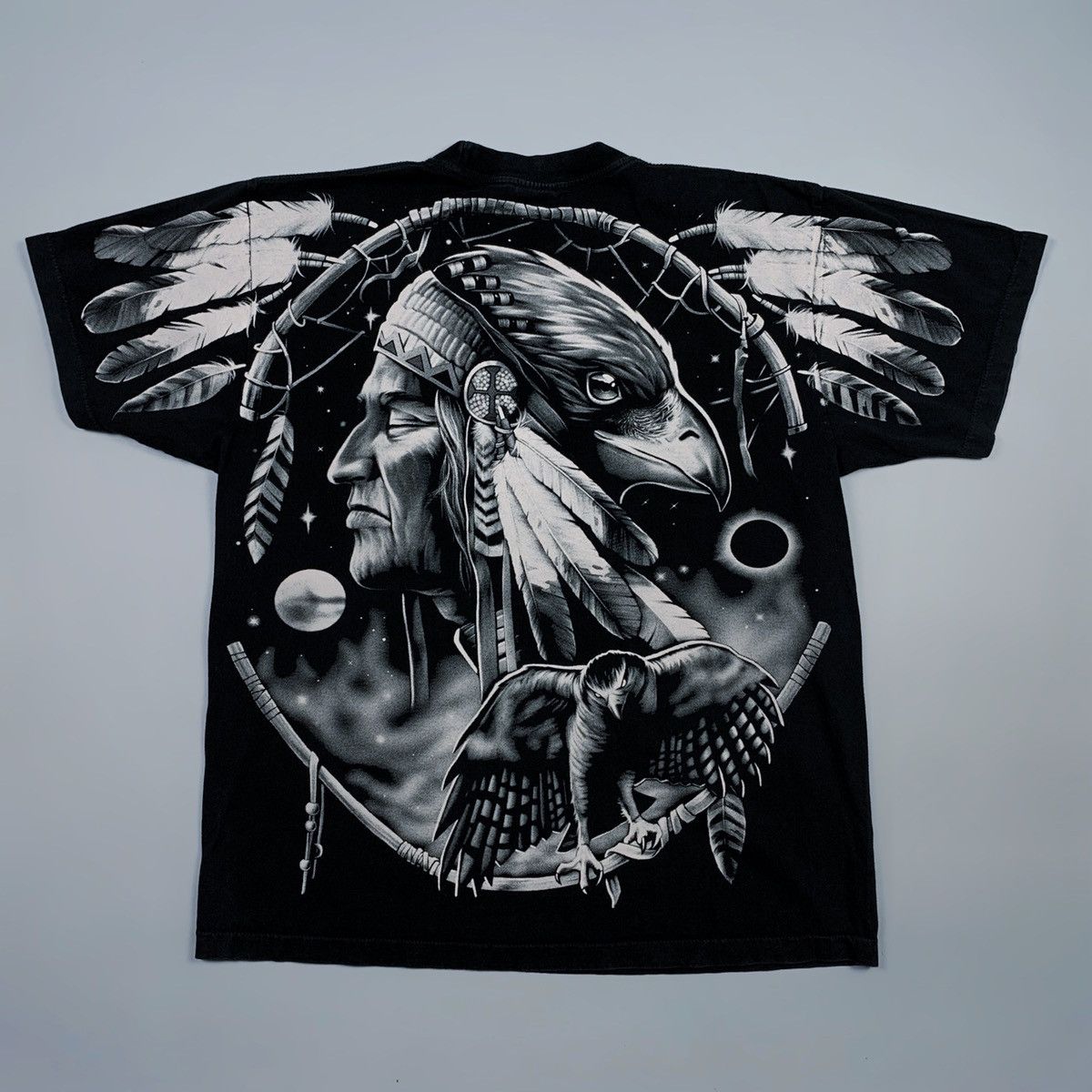 Liquid Blue Vintage Y2K ROCK EAGLE American Indians T-Shirt Size XL USA Size US XL / EU 56 / 4 - 8 Thumbnail