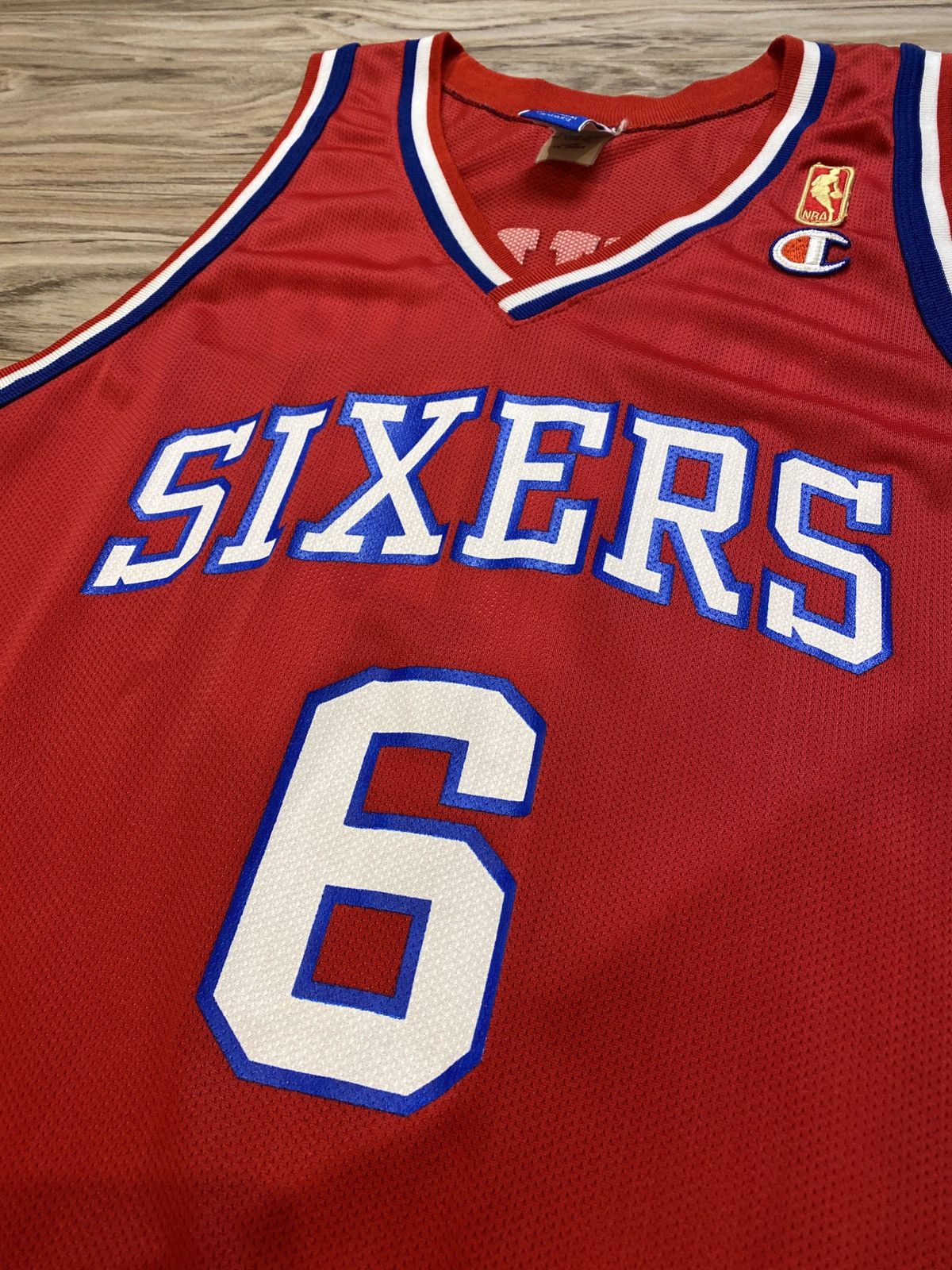 Champion × NBA Vintage Champion Julius Erving Philadelphia 76ers Sixers Size US XL / EU 56 / 4 - 2 Thumbnail