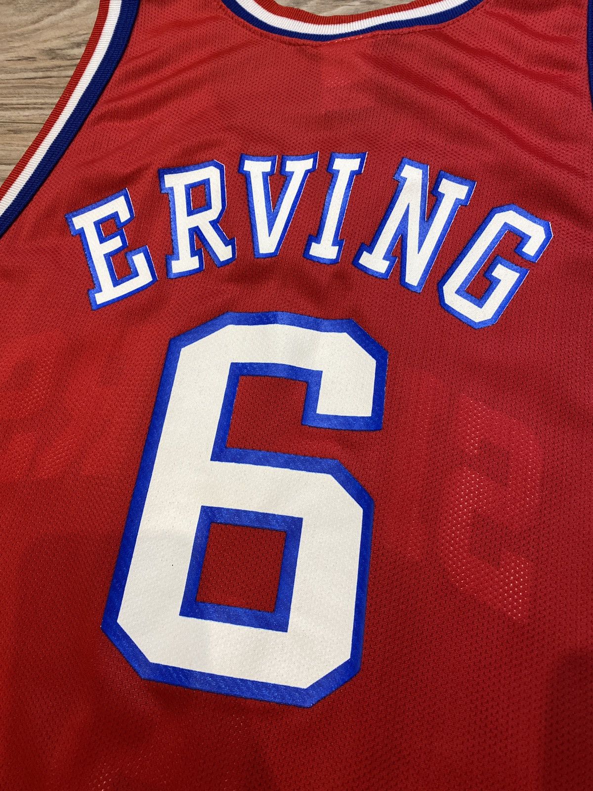 Champion × NBA Vintage Champion Julius Erving Philadelphia 76ers Sixers Size US XL / EU 56 / 4 - 9 Thumbnail