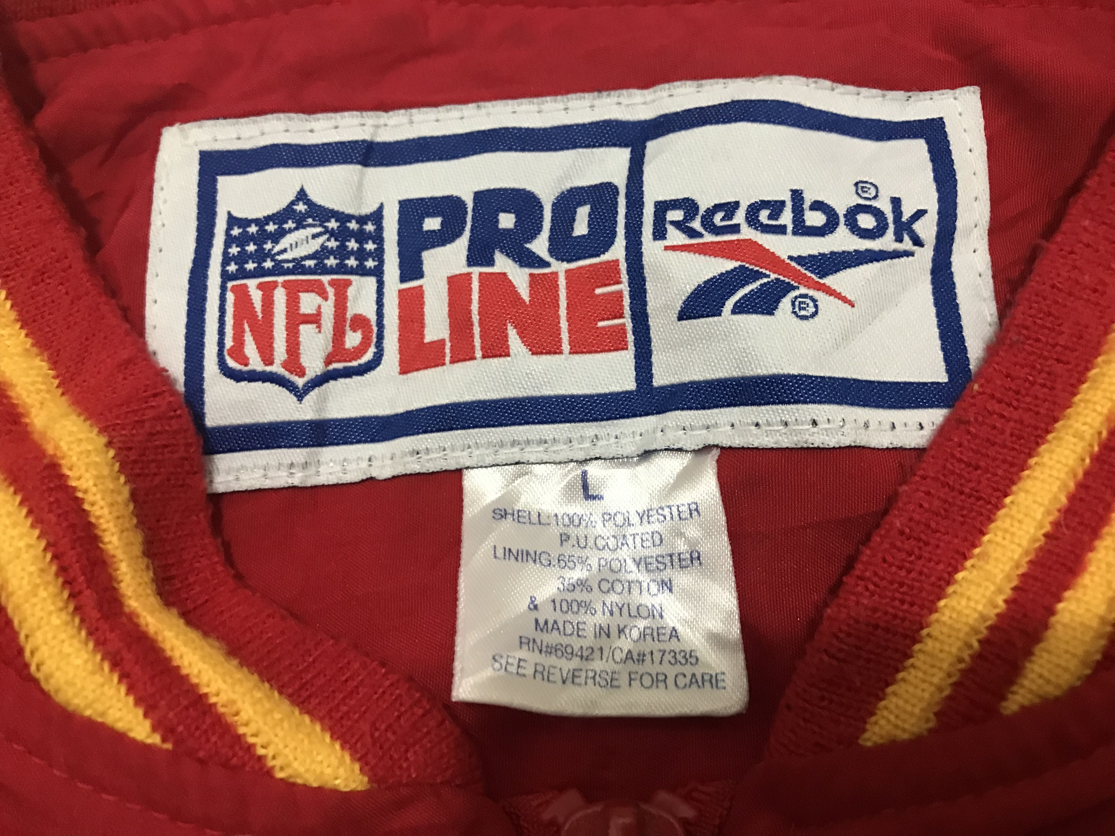NFL Pro Line X Reebok Kansas City Chiefs Side Line Jacket Size US L / EU 52-54 / 3 - 3 Thumbnail