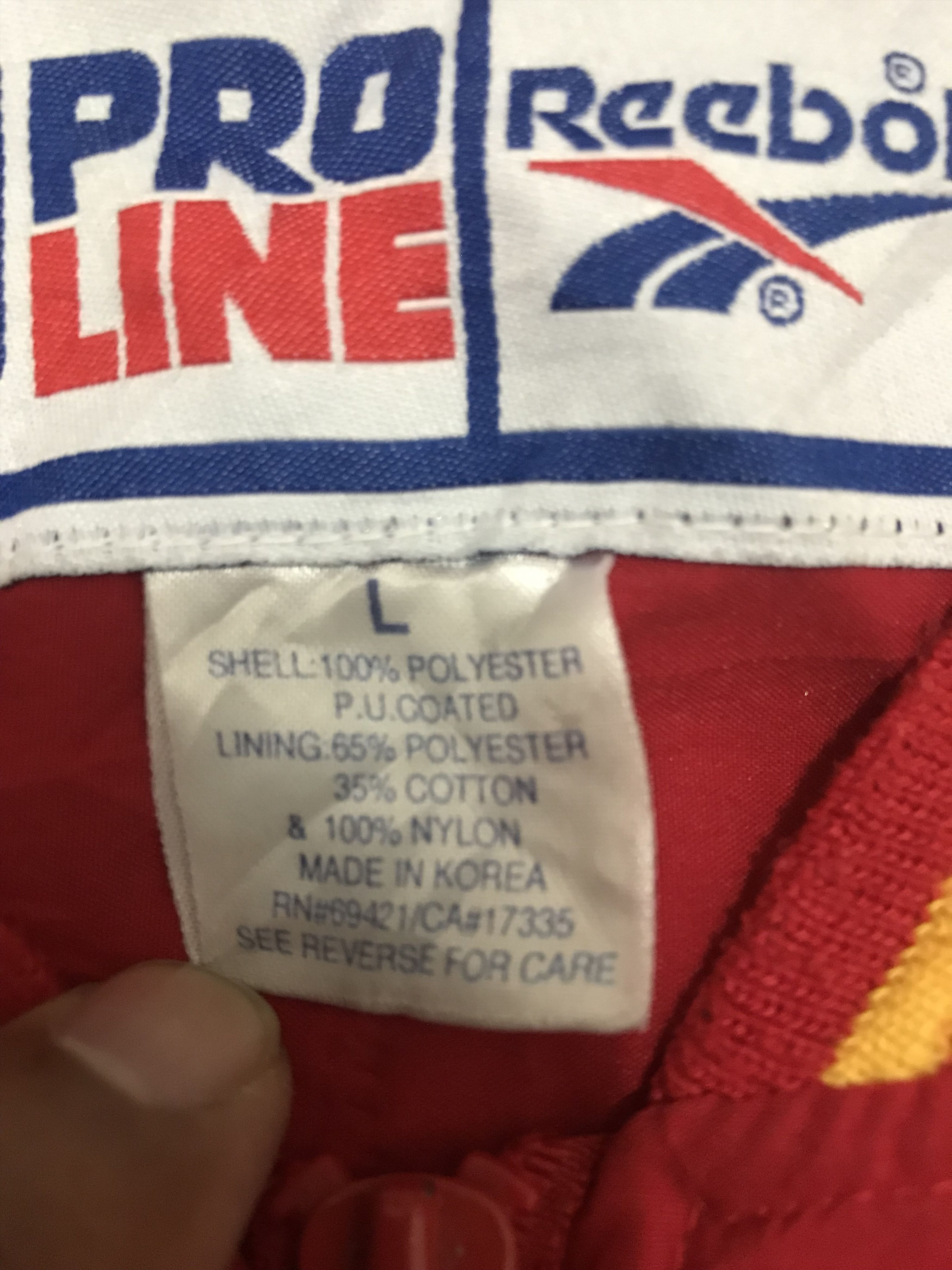 NFL Pro Line X Reebok Kansas City Chiefs Side Line Jacket Size US L / EU 52-54 / 3 - 8 Thumbnail