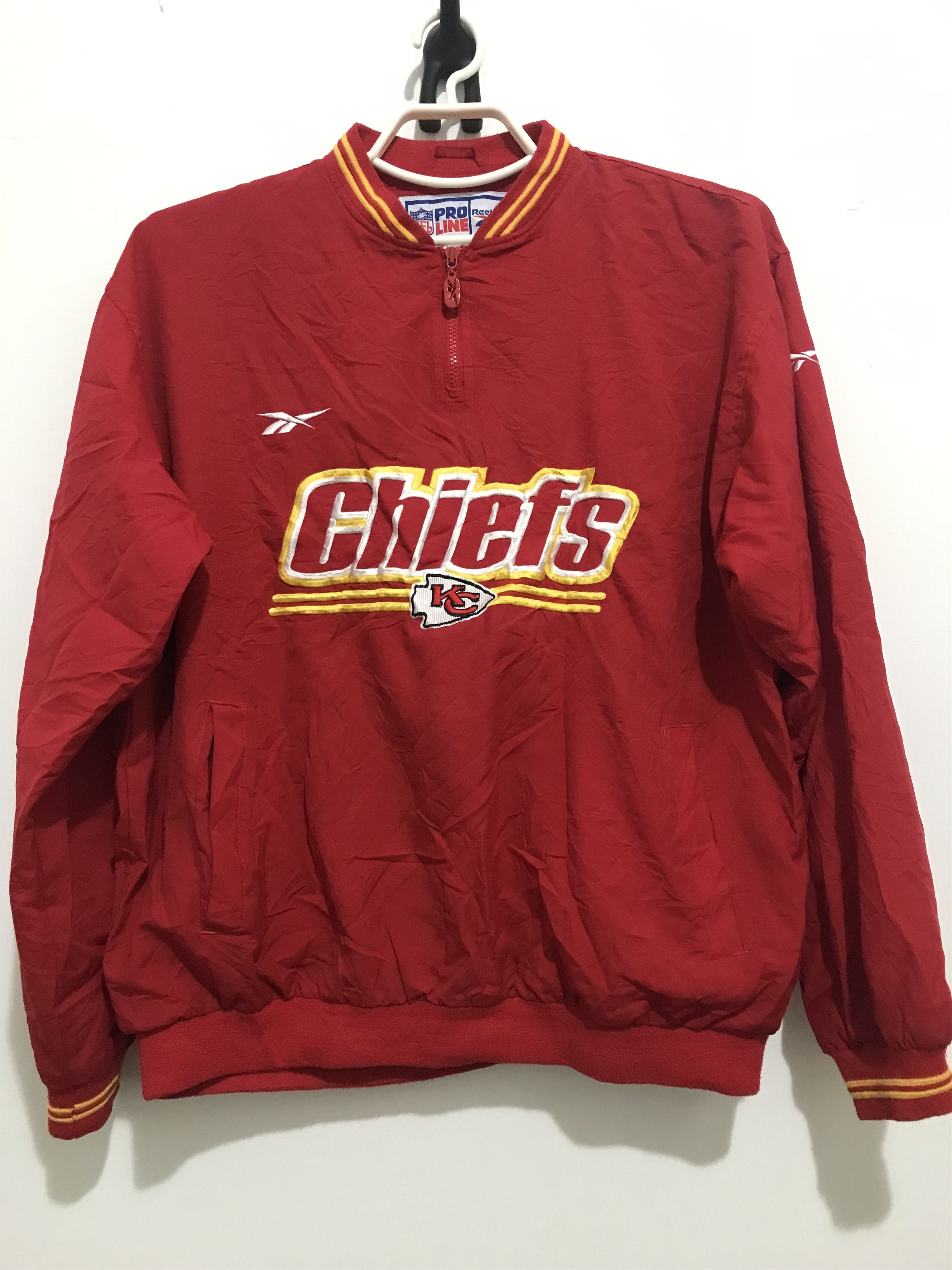 NFL Pro Line X Reebok Kansas City Chiefs Side Line Jacket Size US L / EU 52-54 / 3 - 1 Thumbnail