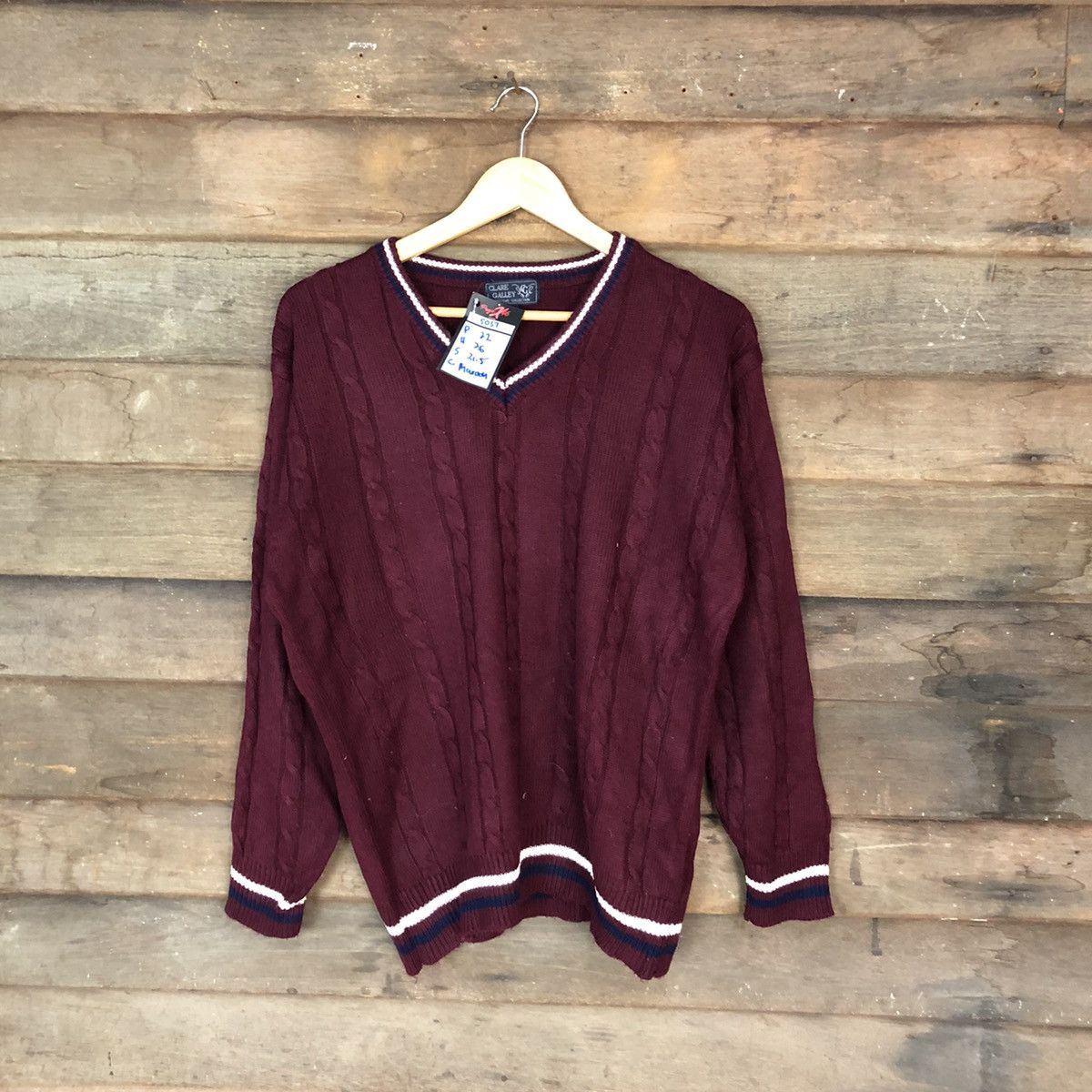 image of Aran Isles Knitwear Clape Gallery Maroon Knitwear 5037, Women's (Size Medium)